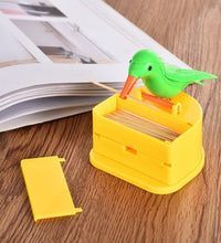 Portable bird-shaped toothpick storage