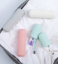 Compact storage organizer in capsule shape for versatile use.