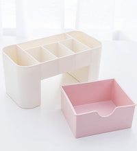 Creative girl-design storage box for versatile use in organizing makeup or kitchen tools.