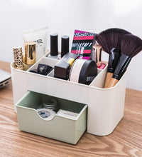 Multi-functional cutlery box featuring a girl design for storing makeup or kitchen items.