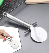 Stainless steel pizza and pastry cutter for kitchen use