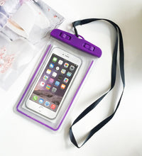 Mobile water protector pouch cover, secure and waterproof for mobile phones.