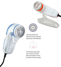 the lint remover's blade and handle, focusing on its functionality