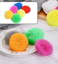 Round nylon scrubbers, pack of 12, for durable and efficient cleaning.