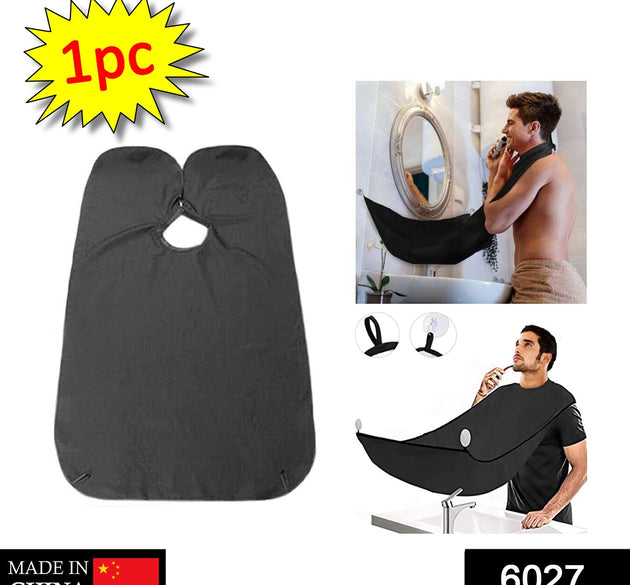 Black Beard Apron Hair Clippings Catcher Grooming Bib