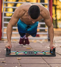 Portable push-up board for body building and exercise