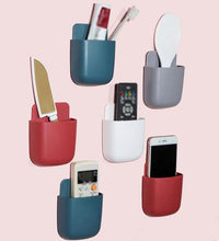 Remote storage organizer, wall mounted, multicolour.