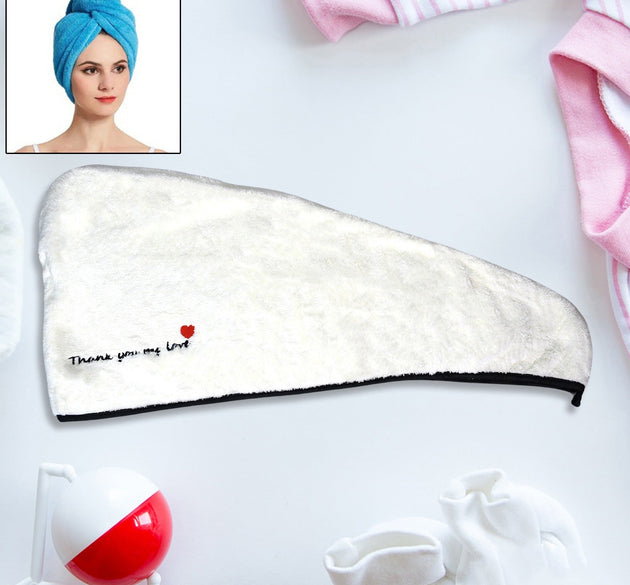 Hair Drying Magic Hair Cap Towel Wrap for Women Bath Towels (1 pc)