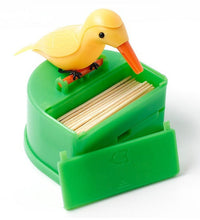 Portable automatic bird toothpick storage box