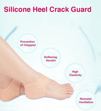 Moisturizing gel heel pads for smooth feet