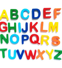 Set of colorful magnetic letters