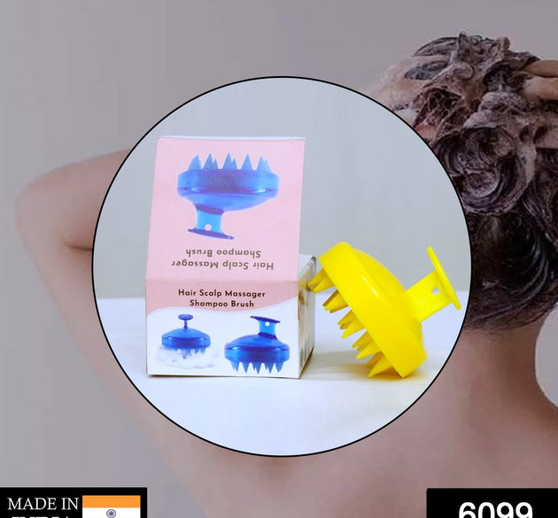 Adjustable hair scalp massager brush for shampooing, designed for effective scalp stimulation