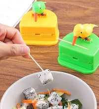 Toothpick storage box with automatic dispenser