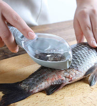 Fish scale scraper and skin peeler tool for kitchen use.