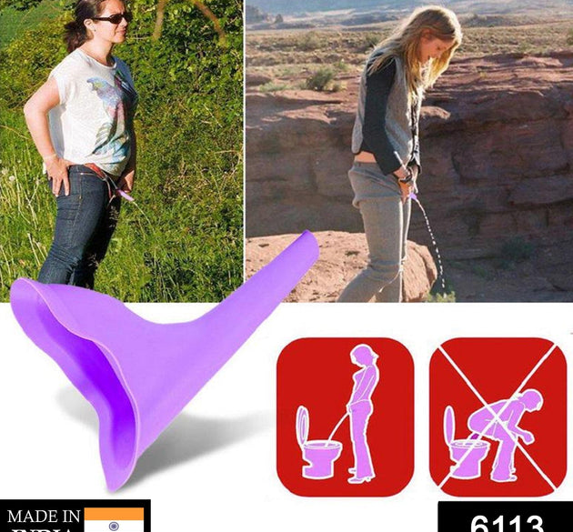 Portable stand pee device designed for women for use during emergencies