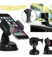 Silicone sucker mobile stand in use.