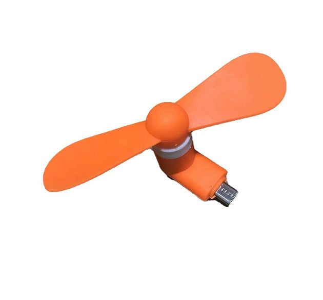 mini USB fan For Having cool air instantly, anywhere and anytime purposes (Micro Port)