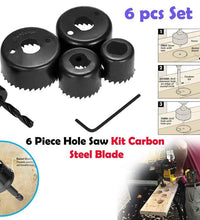 Metal case for 6-piece hole saw set