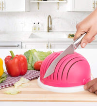 Kitchen tool for quick and easy salad cutting