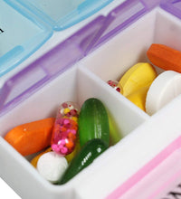 Convenient 7-day pill case for organizing daily medications with 4 rows.