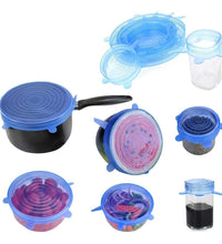 Multi-size stretch lids for containers