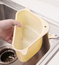 Triangular sink drainer shelf with multiple compartments