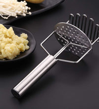 Stainless steel hand masher for dal, vegetables, and baby food