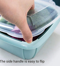 Collapsible food drainer basket with convenient double layers