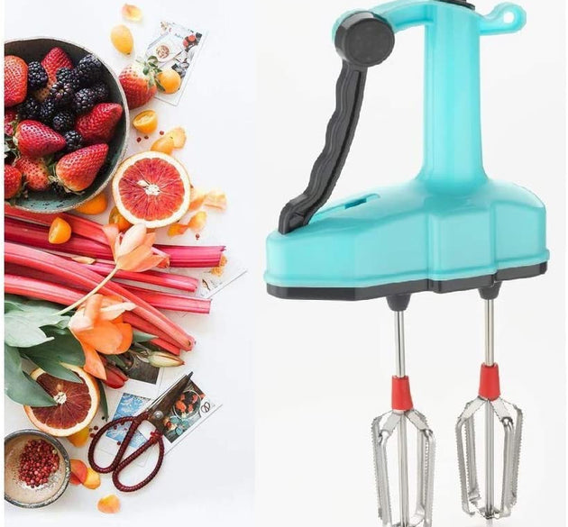 Hand blender and beater with power-free operation