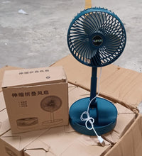 Foldable and portable fan for easy travel.