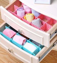 Adjustable dividers and organizers for kitchen drawers.