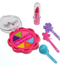 Kids makeup set with suitcase open