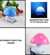 Automatic night light with mushroom design.