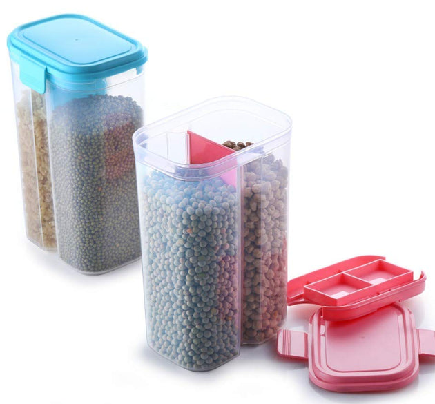 Airtight food grain storage container, 2 liters