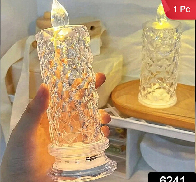 Rose Candles for Home Decoration, Crystal Candle Lights