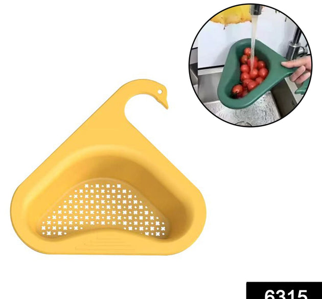 Swan-shaped drain strainer for kitchen sinks