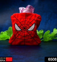 Hot water bag with Spiderman design for neck, shoulder pain