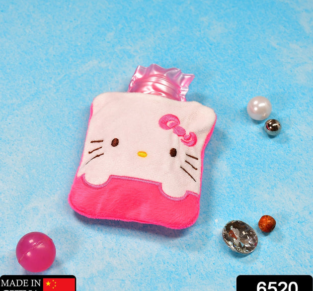 Pink Hello Kitty Small Hot Water Bag with Cover for Pain Relief