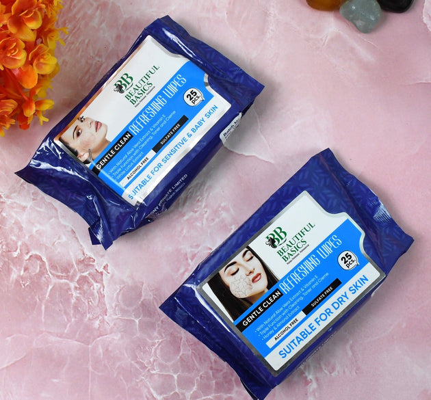 Beautiful Basics Dry & Sensitive Skin Face Wipes