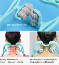 Neck and shoulder massager with comfortable padding