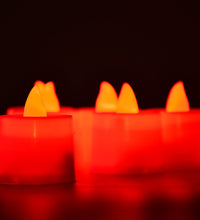 Red LED candles, smokeless and decorative