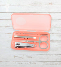 Nail care set with case for travel