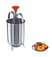 Stainless steel vada and donut maker, close-up view