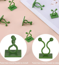 Set of 30 wall plant climbing clips for securing plants.