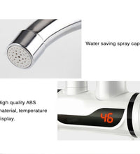 Instant water heater faucet designed for kitchen use.