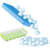 Ice tray with blue silicone