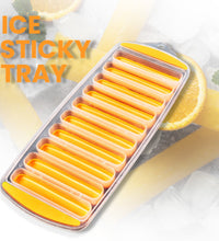 Ice tray with silicone base