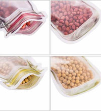 Zip closure transparent jar pouch