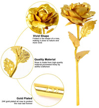 Golden rose decoration item