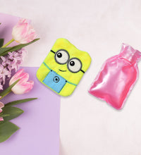 Hot water bag with Minions design, suitable for cramps and hand warmer